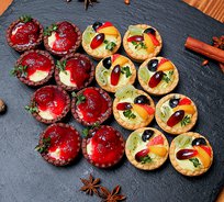 №04 Итальянские фруктовые тарталетки (16 шт., 2 вида)