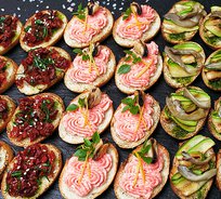 Ассорти мини-брускетт Сет №4 (24 шт., 3 вида)