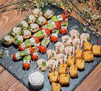 Поднос №10. "Рыбка&Овощи" (40 шт., 4 вида)