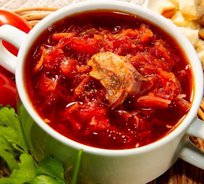 Борщ с курицей