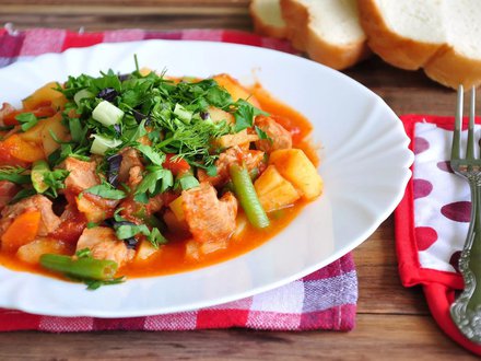 Рагу из индейки (уже с гарниром)