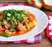 Рагу из индейки (уже с гарниром)