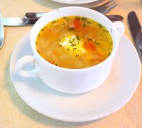 Суп "Крестьянский" со сметаной