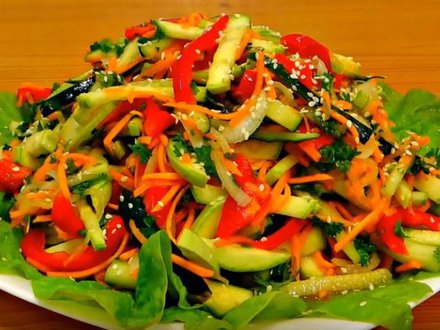 Легкий овощной салат