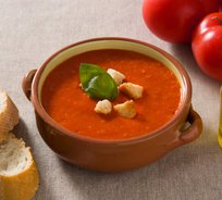 Томатный крем-суп с гренками