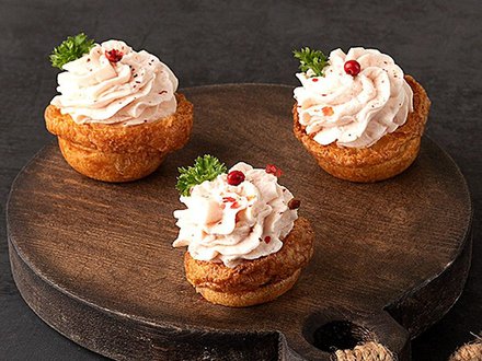 Мусс из ветчины индейки в французском профитроле (от 10 штук)