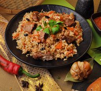 Плов из говядины (уже с гарниром)