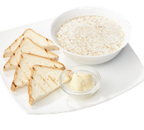 Каша мультизлаковая на молоке с тостами