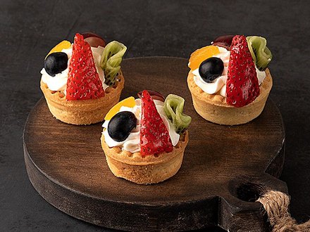 №14 Тарталетка с фруктами и ванильным кремом (от 10 штук)