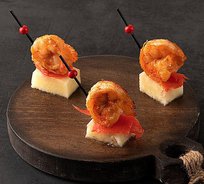 Тигровая креветка с ананасом и имбирем (от 10 штук)