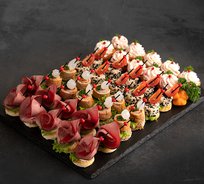 Ассорти канапе с мясом и птицей "Нежность" (40 шт., 4 вида)