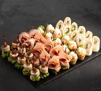 Мясной с салатом (40 шт., 4 вида)