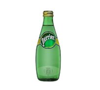 Минеральная вода Perrier 0.33 л.,с газом, ст. бут. (от 4 штук)