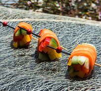 Ролл из морковки с овощным крудите (от 10 штук)