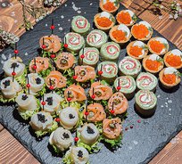 Поднос №08. "Рыбка&Морепродукты №2" (40 шт., 4 вида)