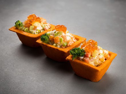 Салат «Мавританский» в тарталетке (от 10 штук)