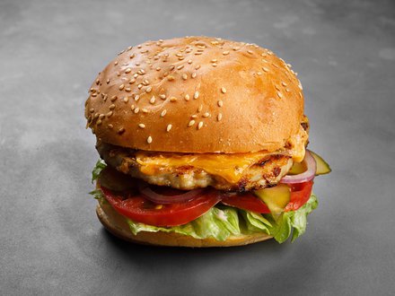 Бургер с куриной котлетой (от 10 штук)