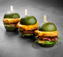 Мини-бургер с котлетой из хумуса (от 10 штук)